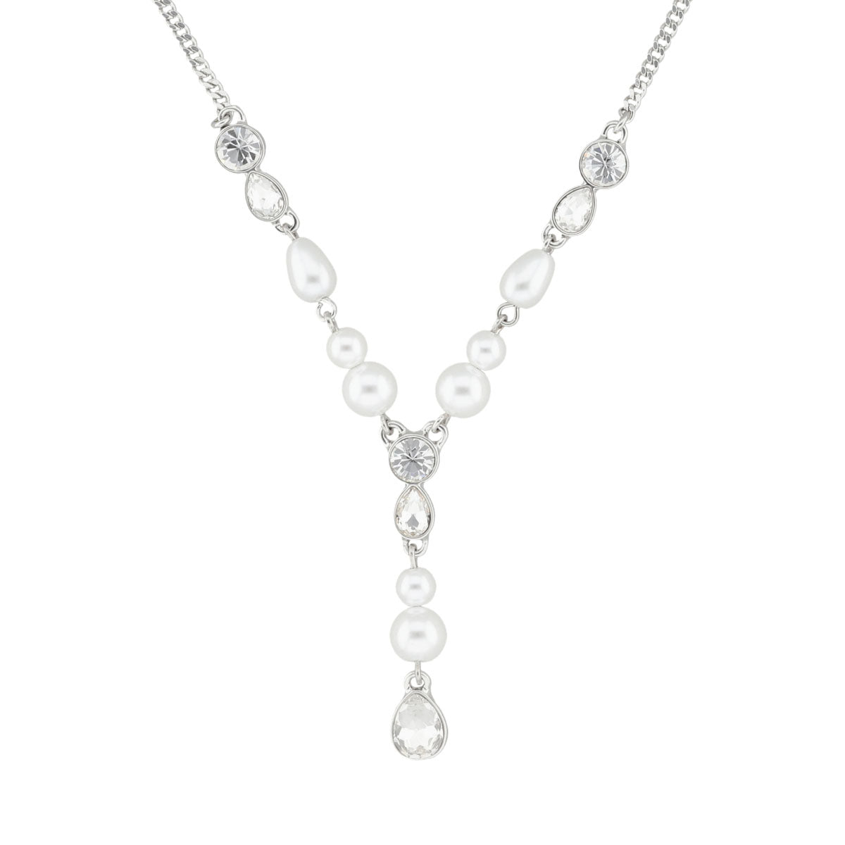 COLLAR GIVENCHY CULTURED PEARL PLATEADO