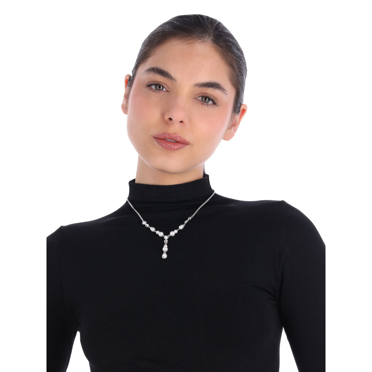 COLLAR GIVENCHY CULTURED PEARL PLATEADO