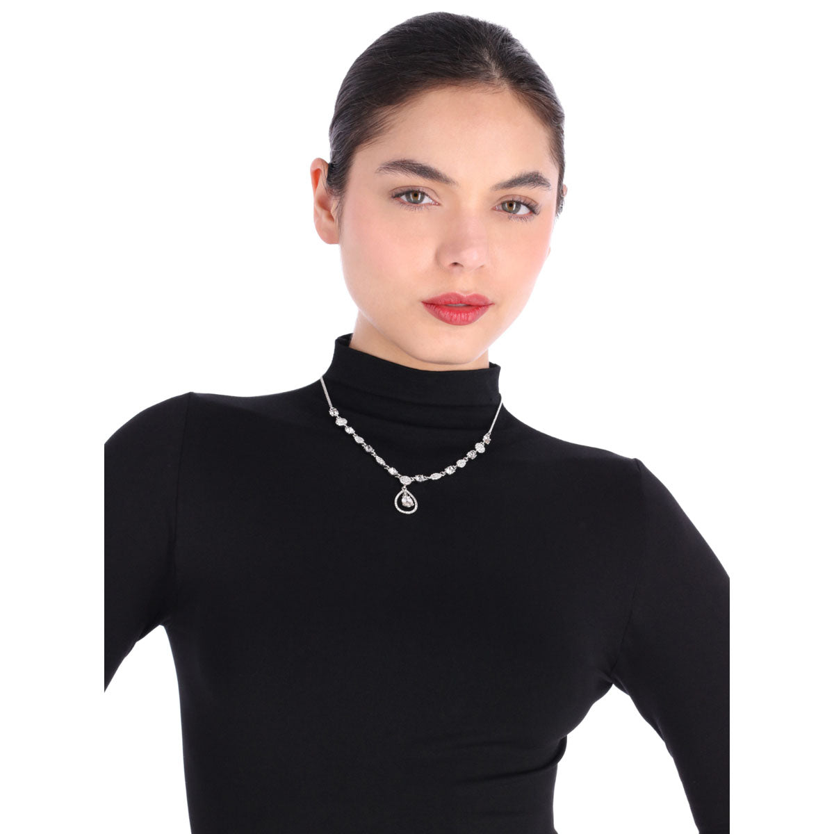 COLLAR GIVENCHY IVORY RUNWAY PLATEADO