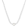 COLLAR COLOR PLATEADO, GIVENCHY, FORMA CIRCULAR TIPO SENCILLO DE PERLAS DE ACRÃLICO COLOR BLANCO, CIERRE TIPO PRESIÃ“N, FAMILIA SHIMMER AND SHINE, CONTENIDO 1 COLLAR