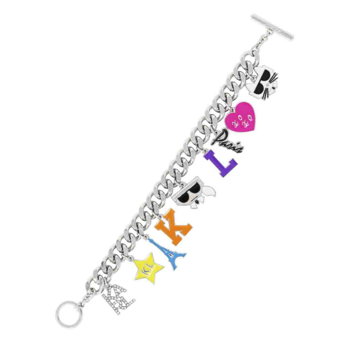 PULSERA KARL LAGERFELD CANNES PLATEADO