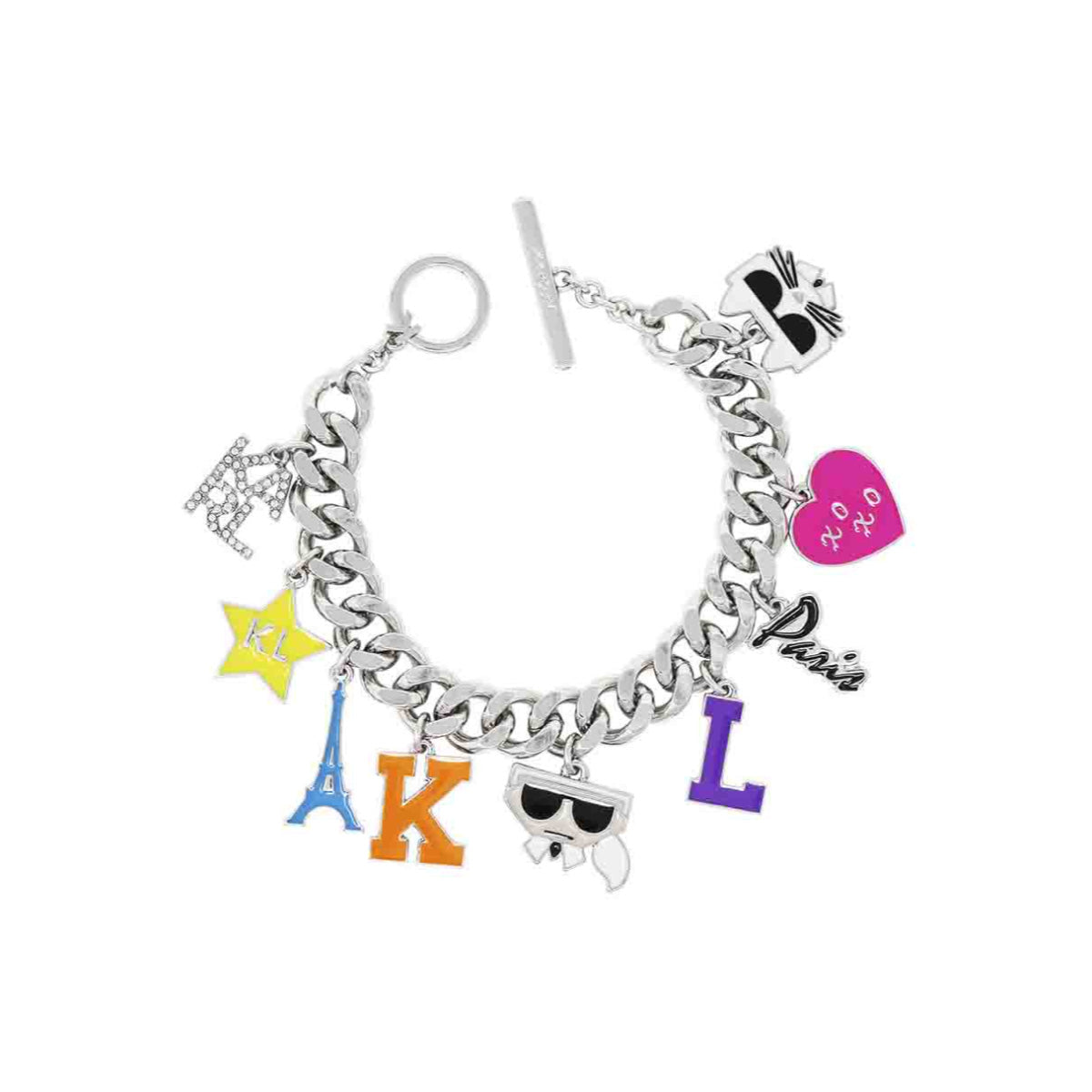PULSERA KARL LAGERFELD CANNES PLATEADO