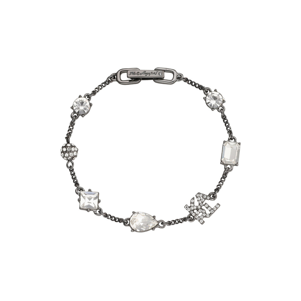 PULSERA KARL LAGERFELD CARBONE PLATEADO