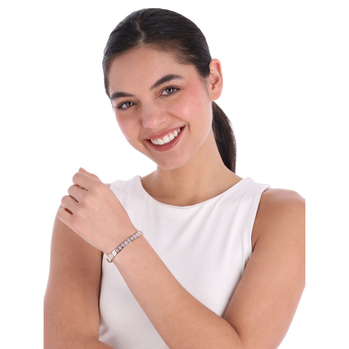 PULSERA KARL LAGERFELD ORCHID RECOLORS S25 DORADO