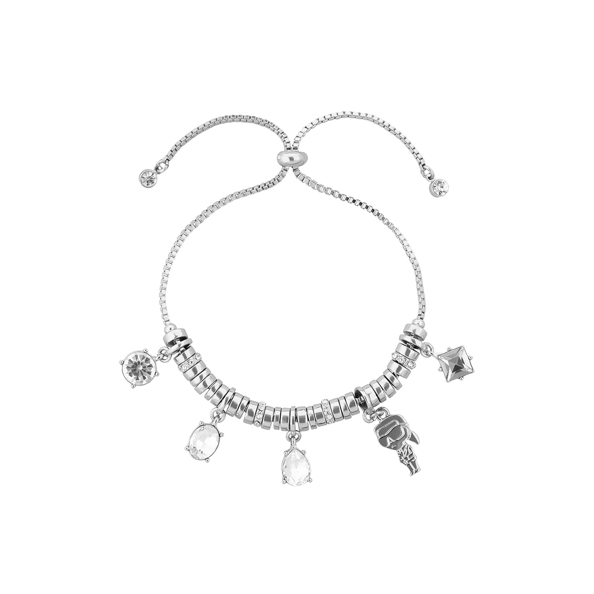 PULSERA KARL LAGERFELD CAMILLE PLATEADO