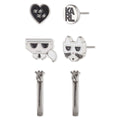 ARETES KARL LAGERFELD BASIC PLATEADO