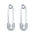 ARETES KARL LAGERFELD BASICS PLATEADO