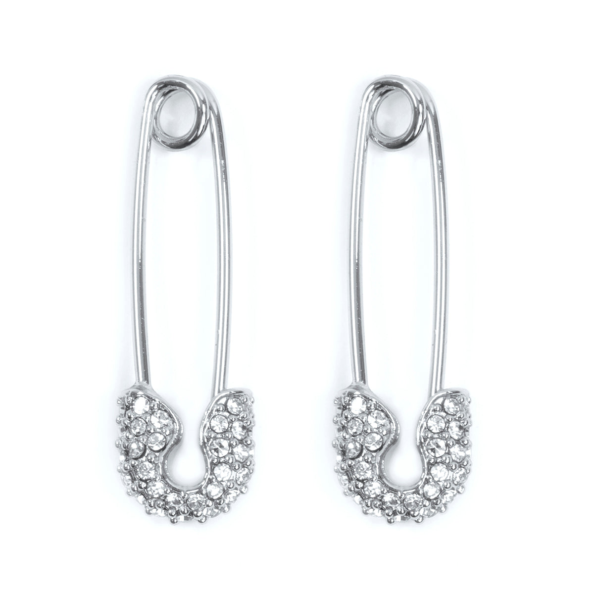 ARETES KARL LAGERFELD BASICS PLATEADO