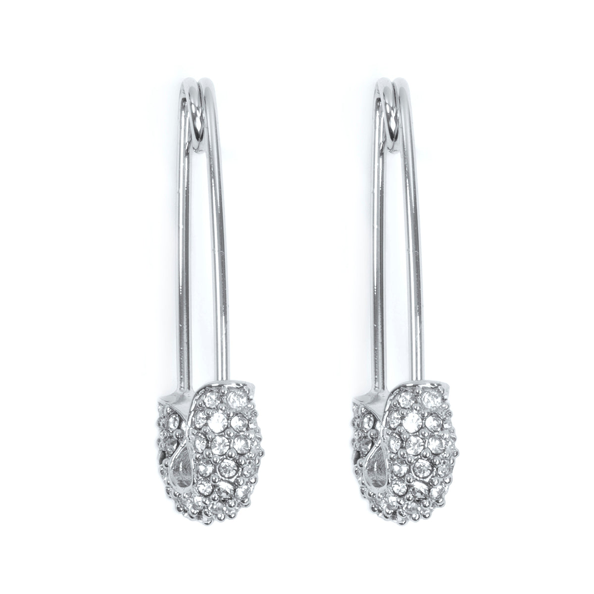 ARETES KARL LAGERFELD BASICS PLATEADO