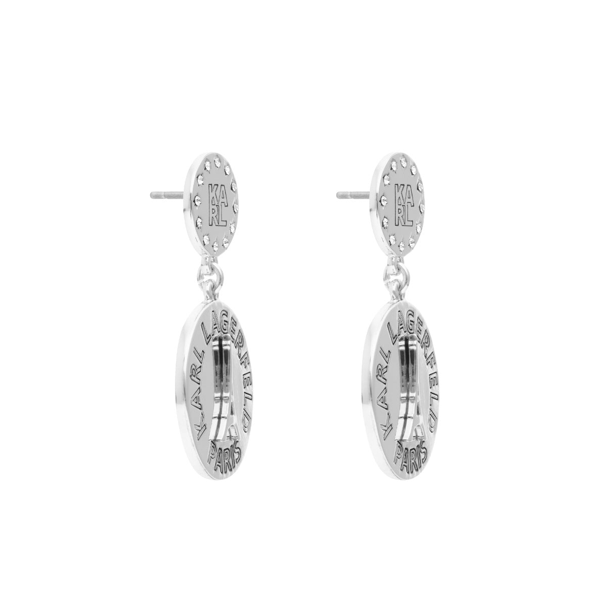 ARETES KARL LAGERFELD KATY PLATEADO