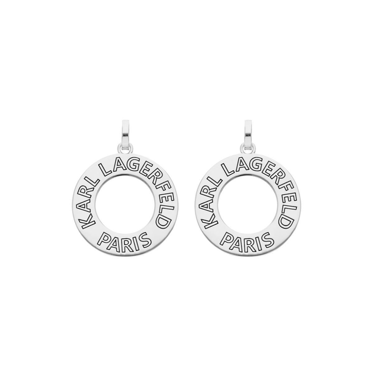 ARETES KARL LAGERFELD KATY PLATEADO