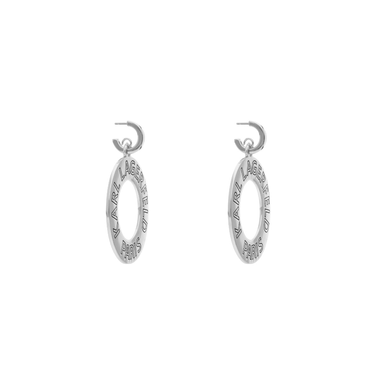 ARETES KARL LAGERFELD KATY PLATEADO