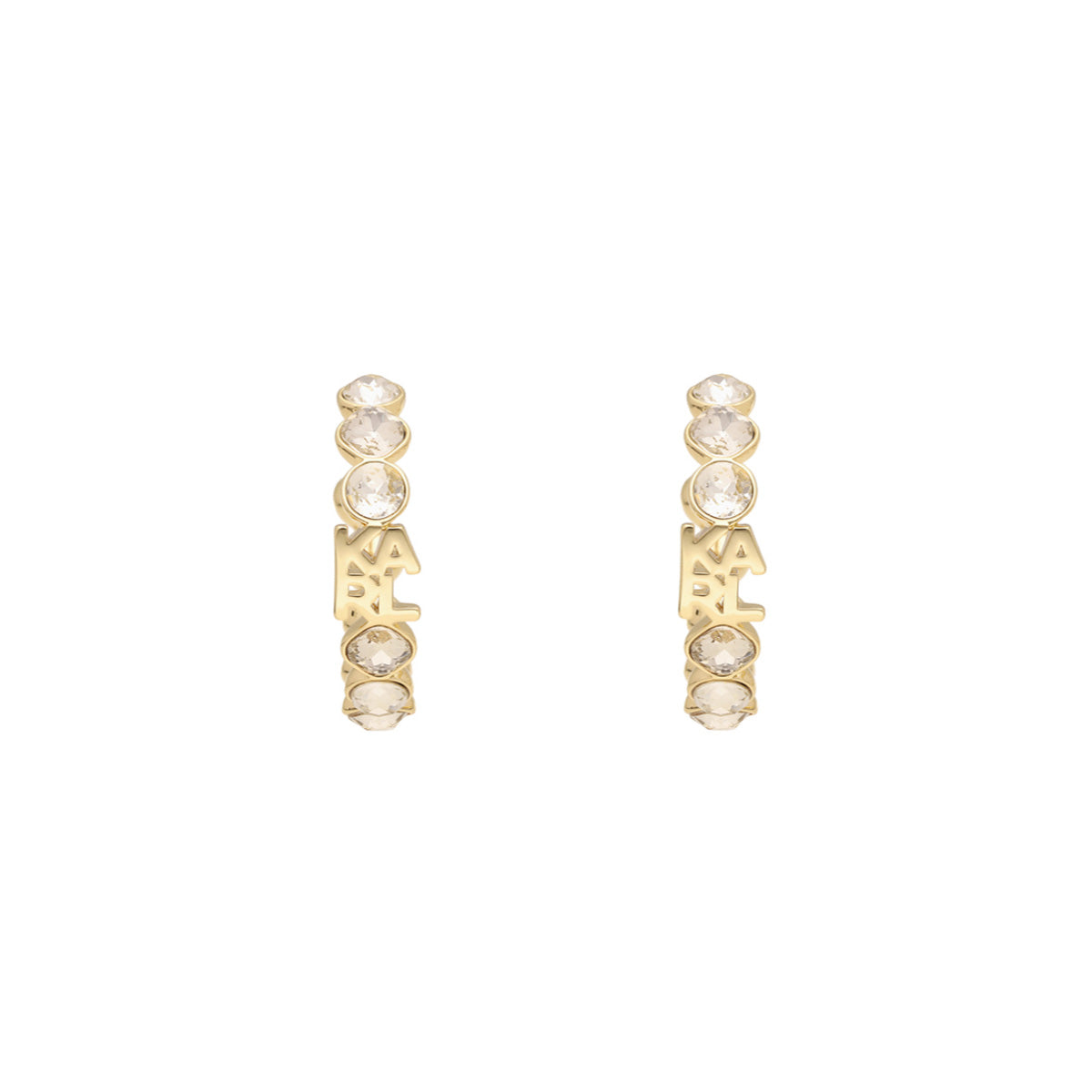 ARETES KARL LAGERFELD PALMA DORADO