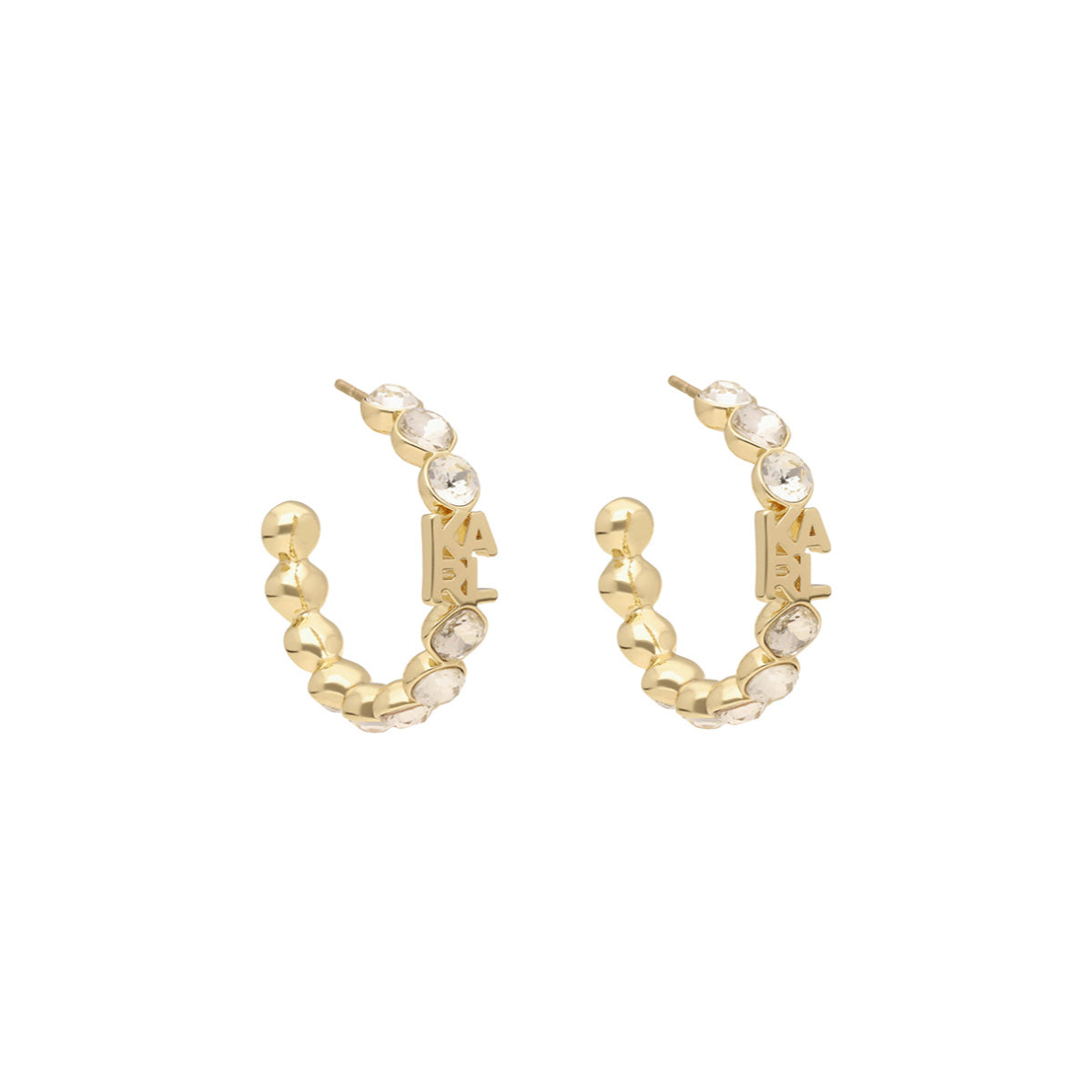 ARETES KARL LAGERFELD PALMA DORADO