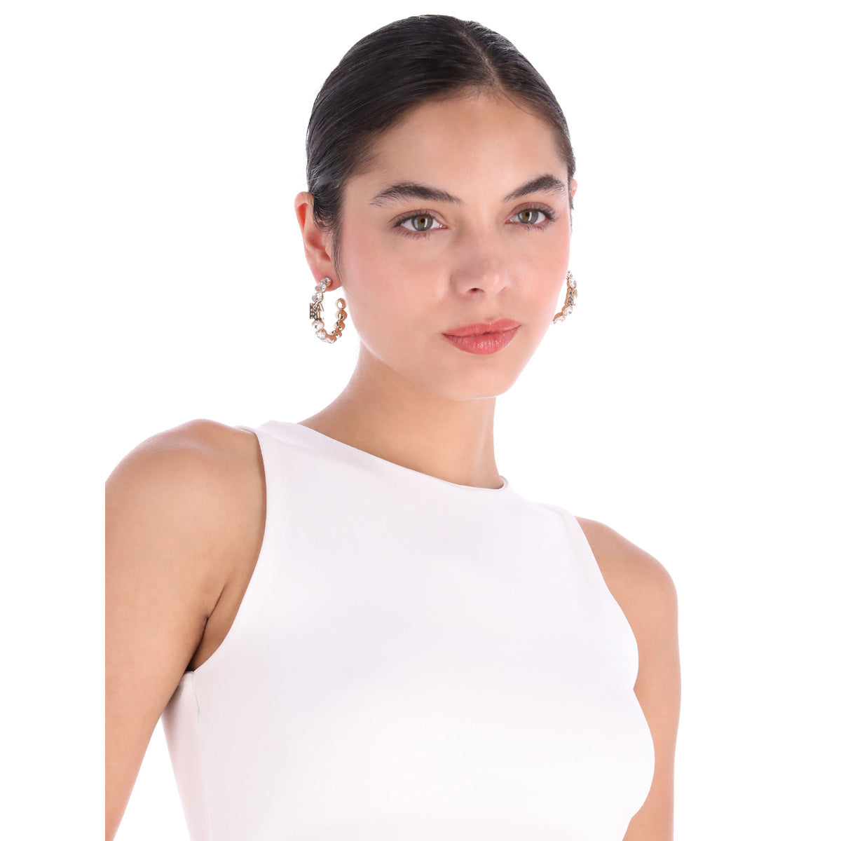 ARETES KARL LAGERFELD PALMA DORADO