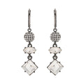 ARETES KARL LAGERFELD CARBONE PLATEADO