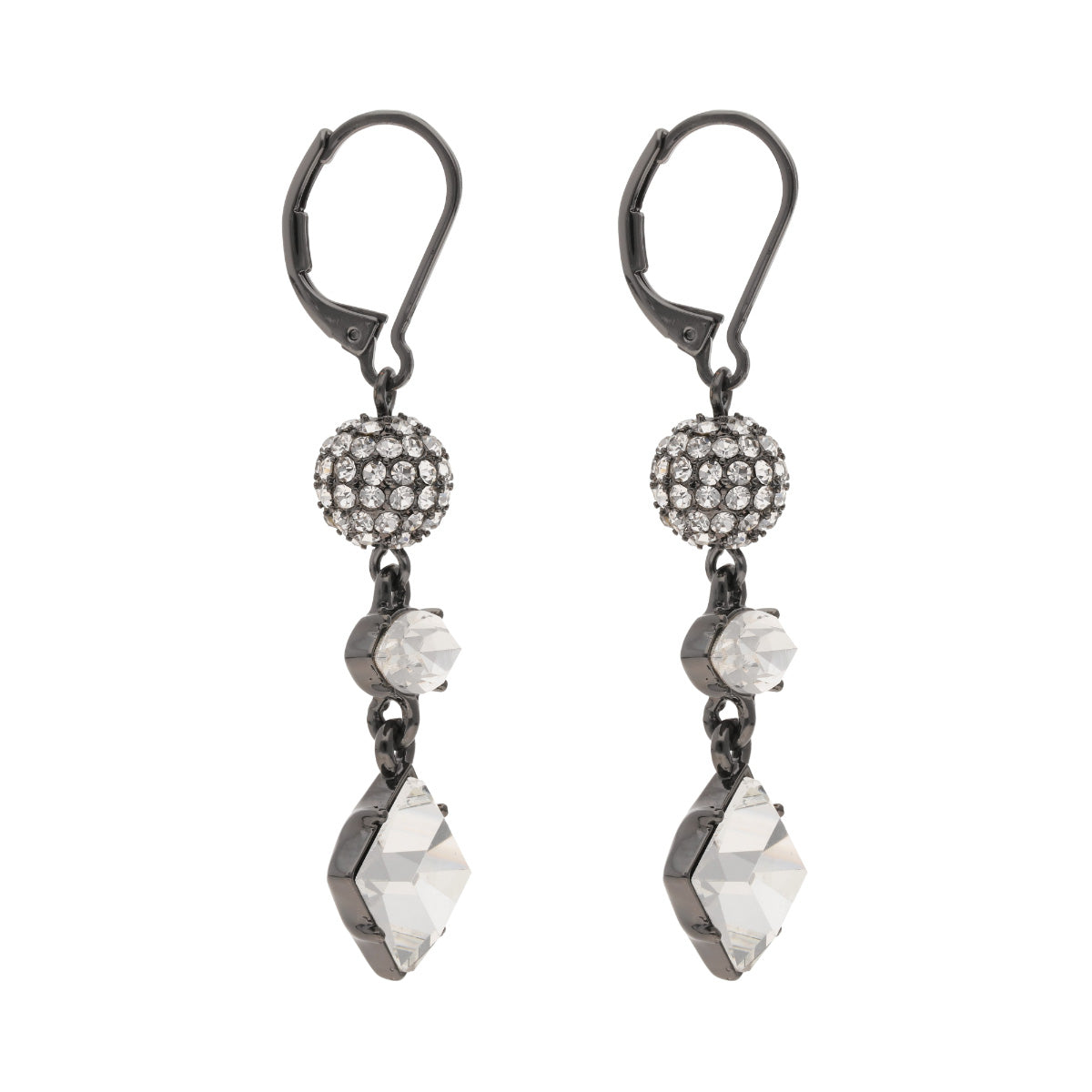 ARETES KARL LAGERFELD CARBONE PLATEADO
