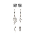 ARETES KARL LAGERFELD MARTA PLATEADO