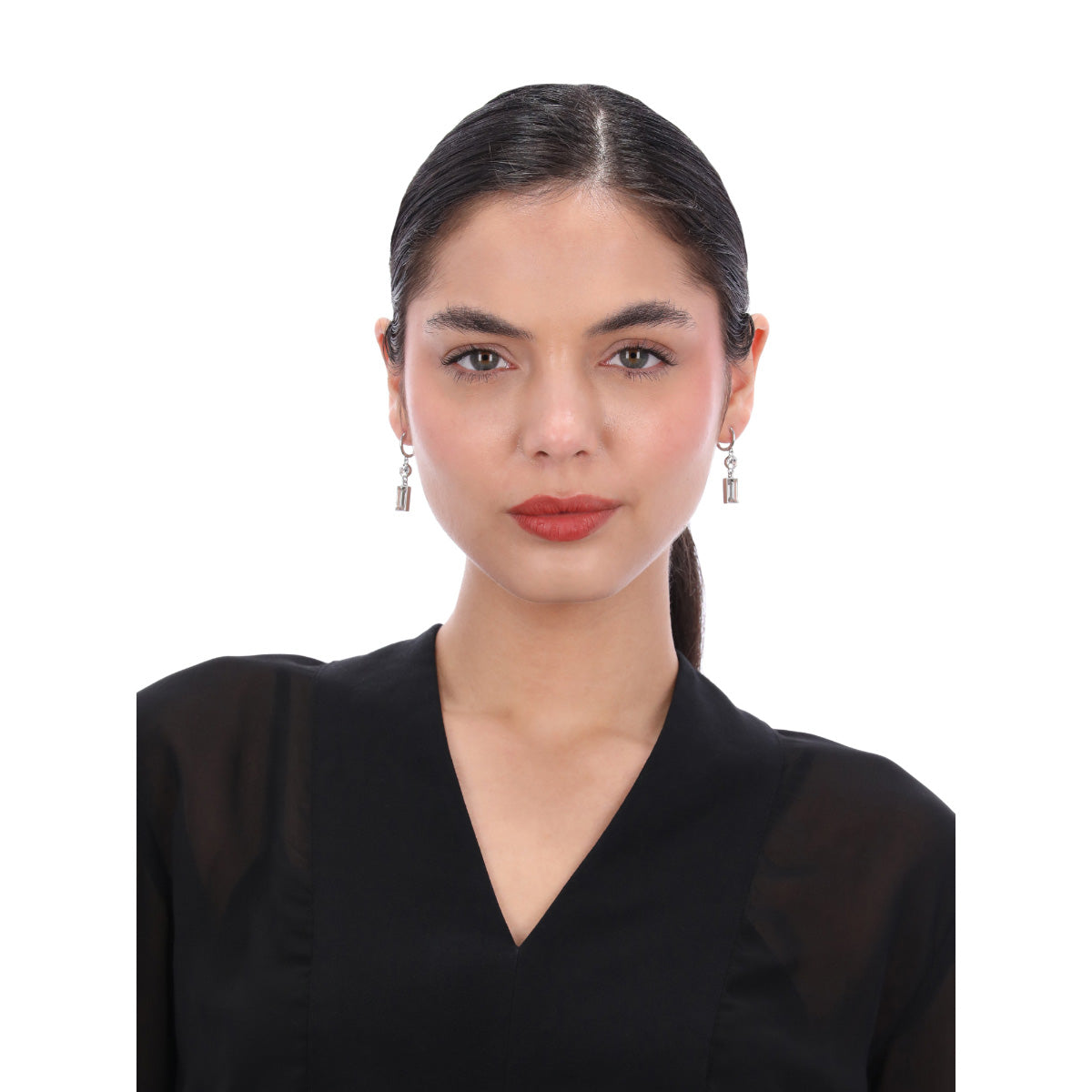 ARETES KARL LAGERFELD LULU PLATEADO