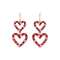 ARETES KARL LAGERFELD ROUGE ROSA