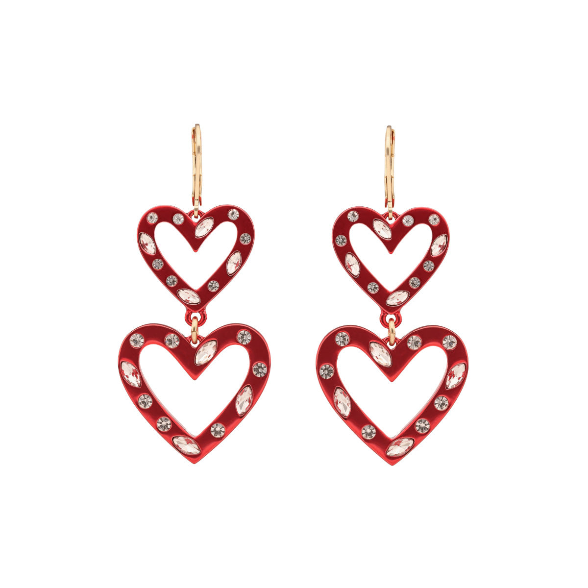 ARETES KARL LAGERFELD ROUGE ROSA