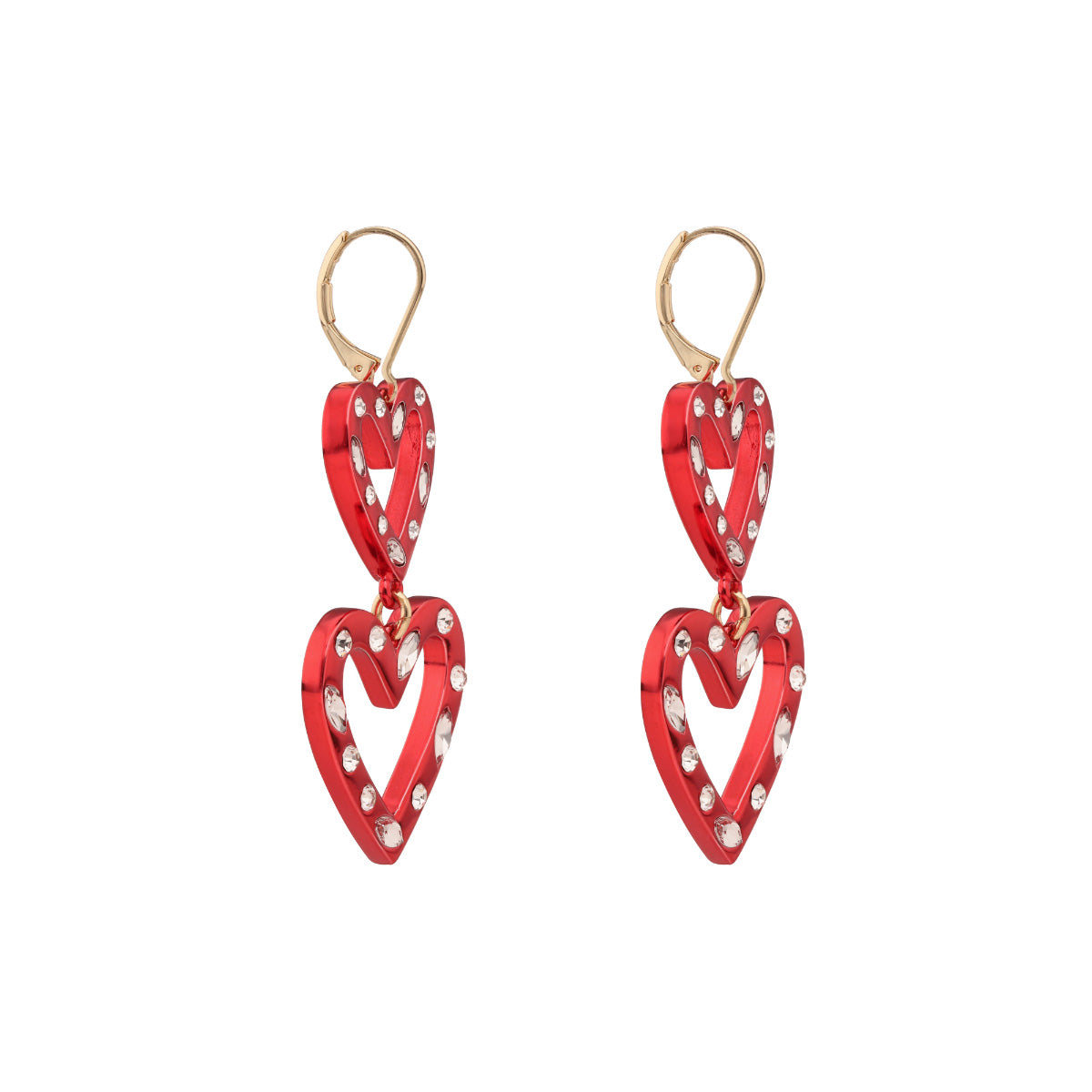 ARETES KARL LAGERFELD ROUGE ROSA