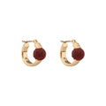 ARETES KARL LAGERFELD CARBONE DORADO