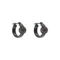 ARETES KARL LAGERFELD CARBONE PLATEADO