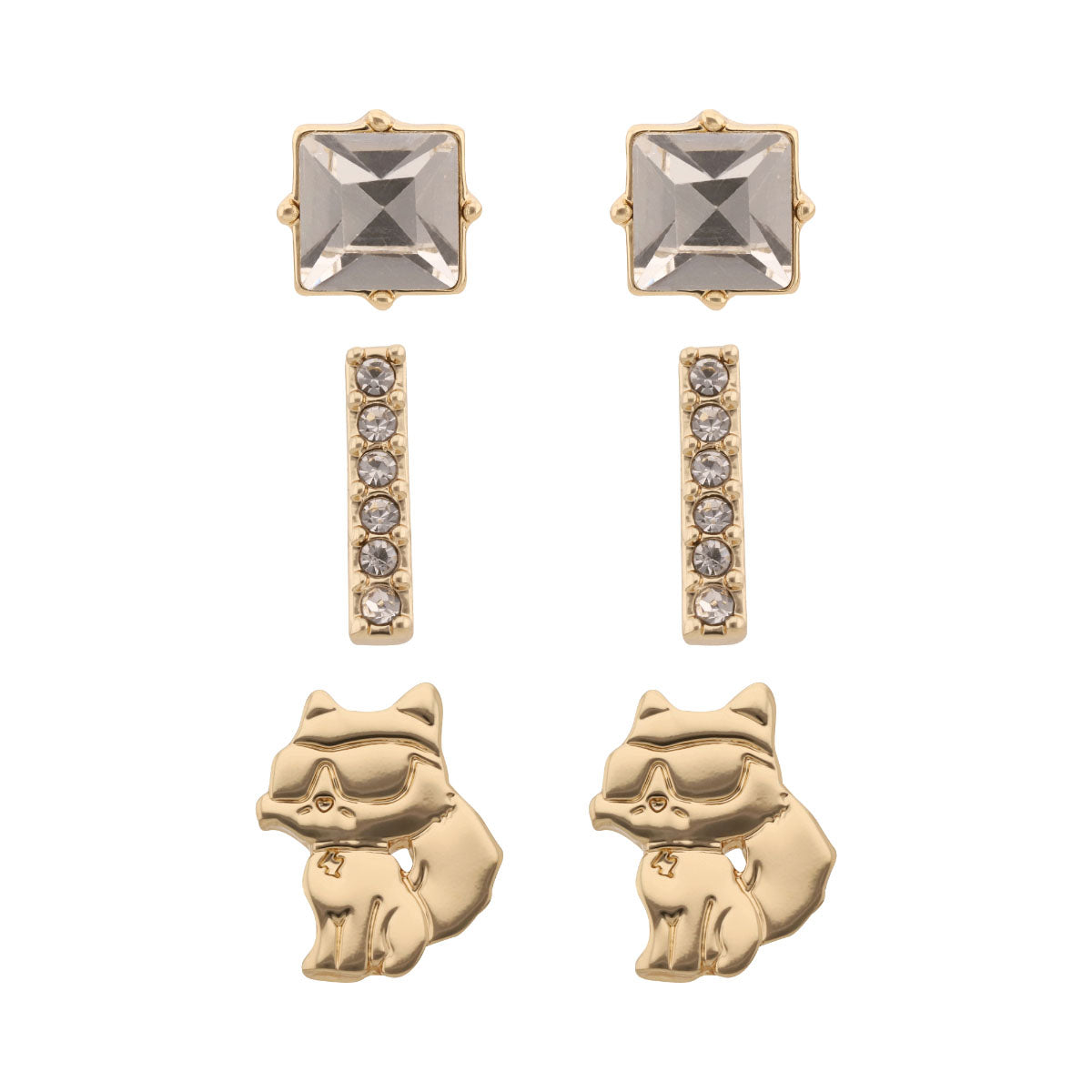 ARETES KARL LAGERFELD CAMILLE DORADO