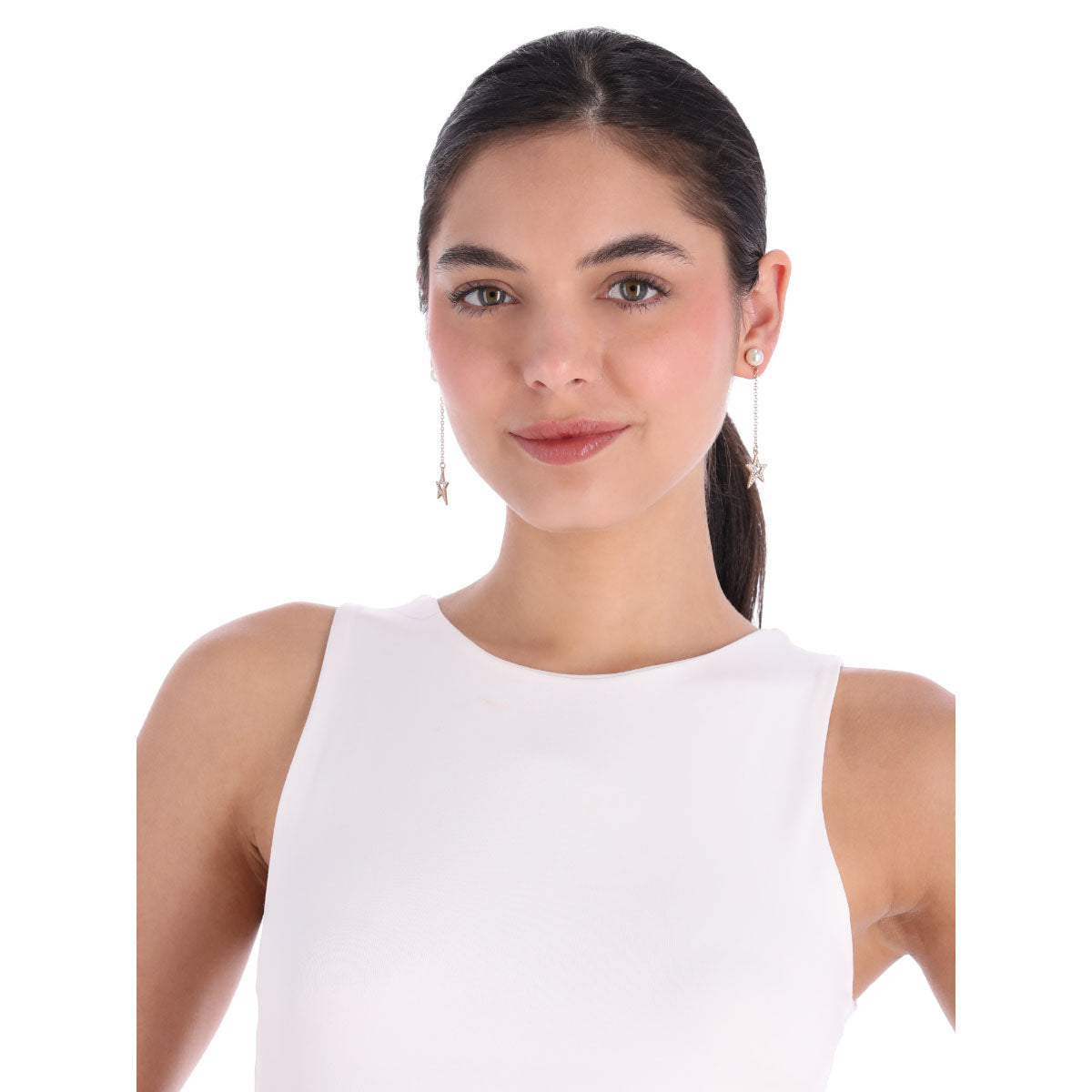 ARETES KARL LAGERFELD JASMIN DORADO