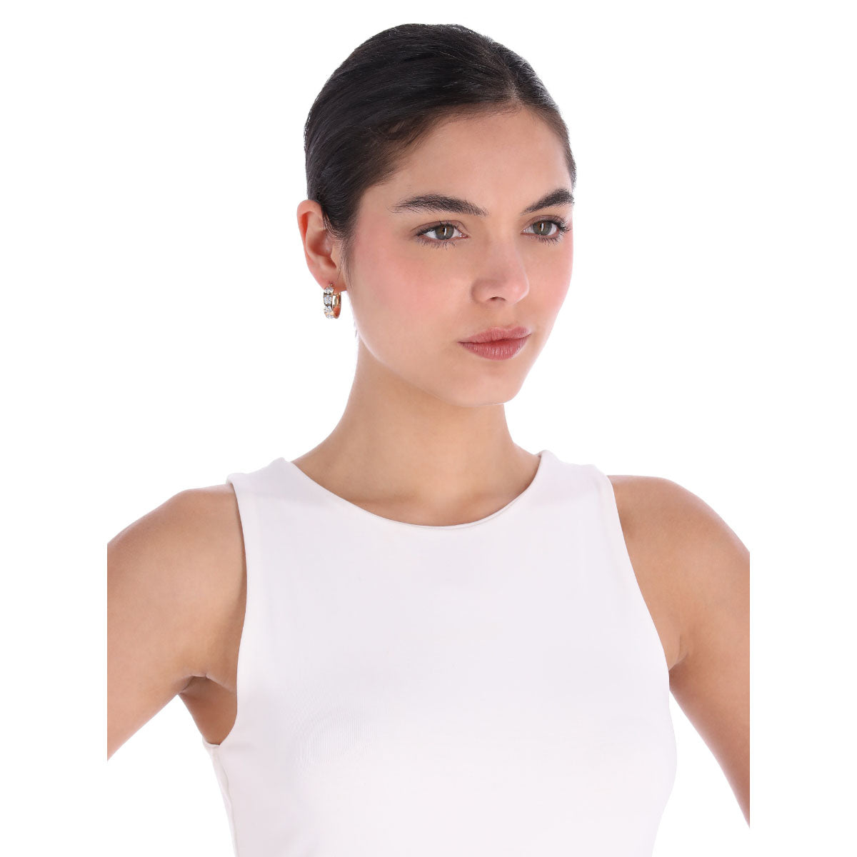 ARETES KARL LAGERFELD ORCHID RECOLORS S25 DORADO