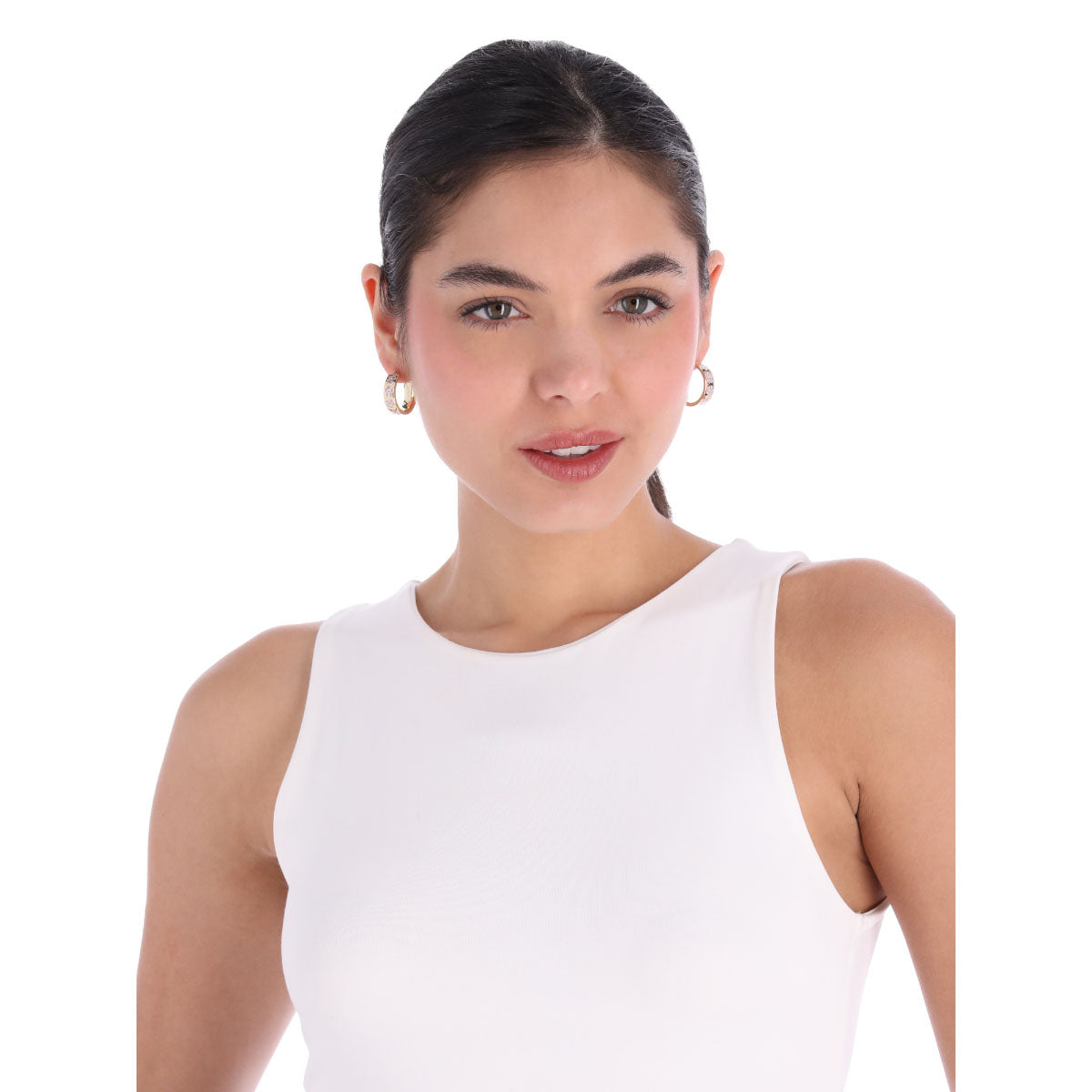 ARETES KARL LAGERFELD ORCHID RECOLORS S25 DORADO