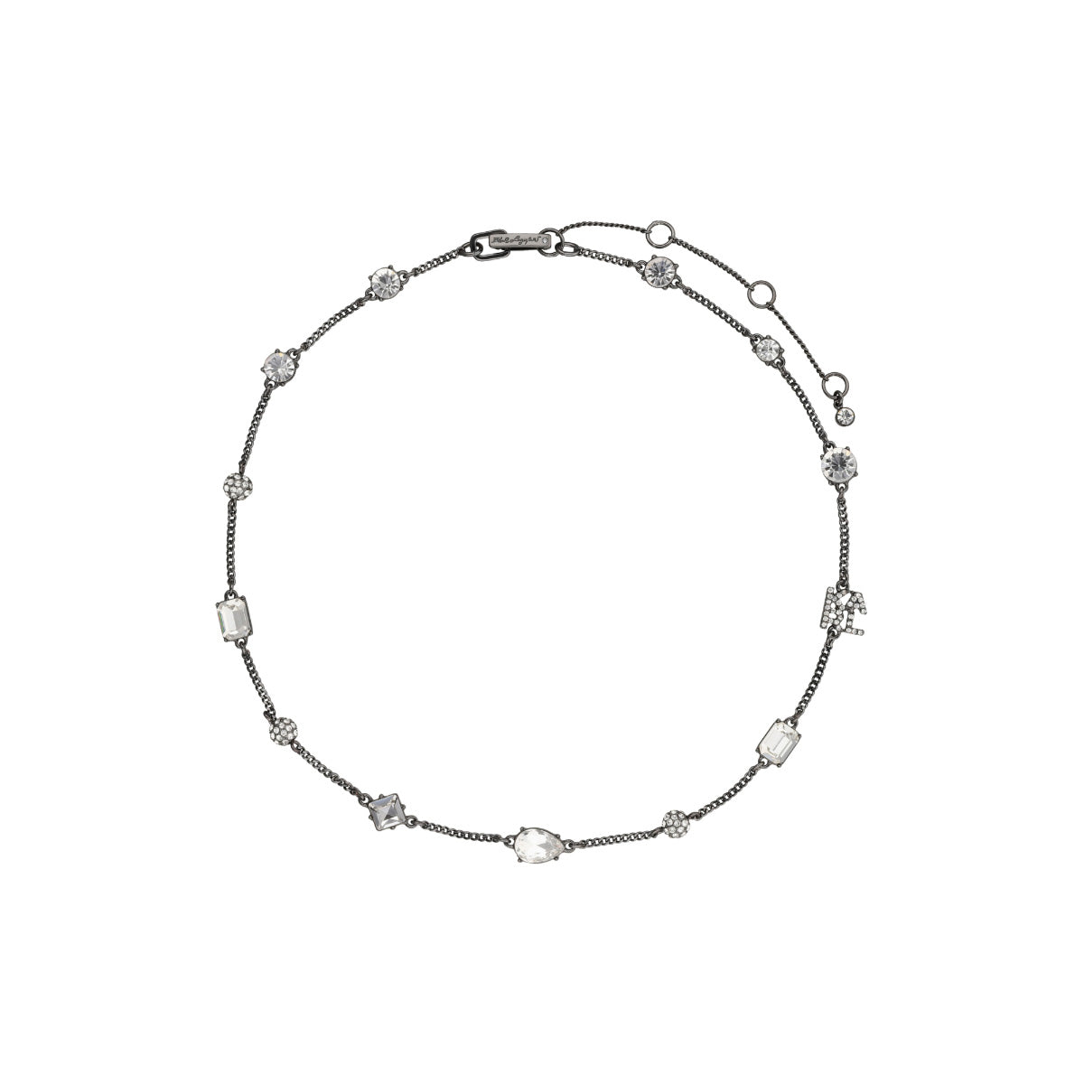 COLLAR KARL LAGERFELD CARBONE PLATEADO