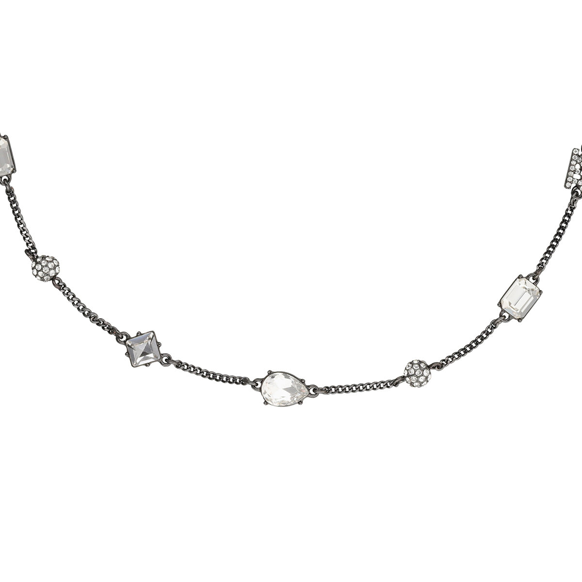 COLLAR KARL LAGERFELD CARBONE PLATEADO