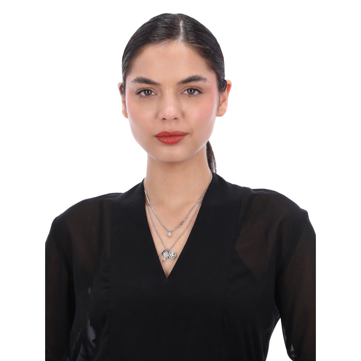 COLLAR KARL LAGERFELD MARTA PLATEADO