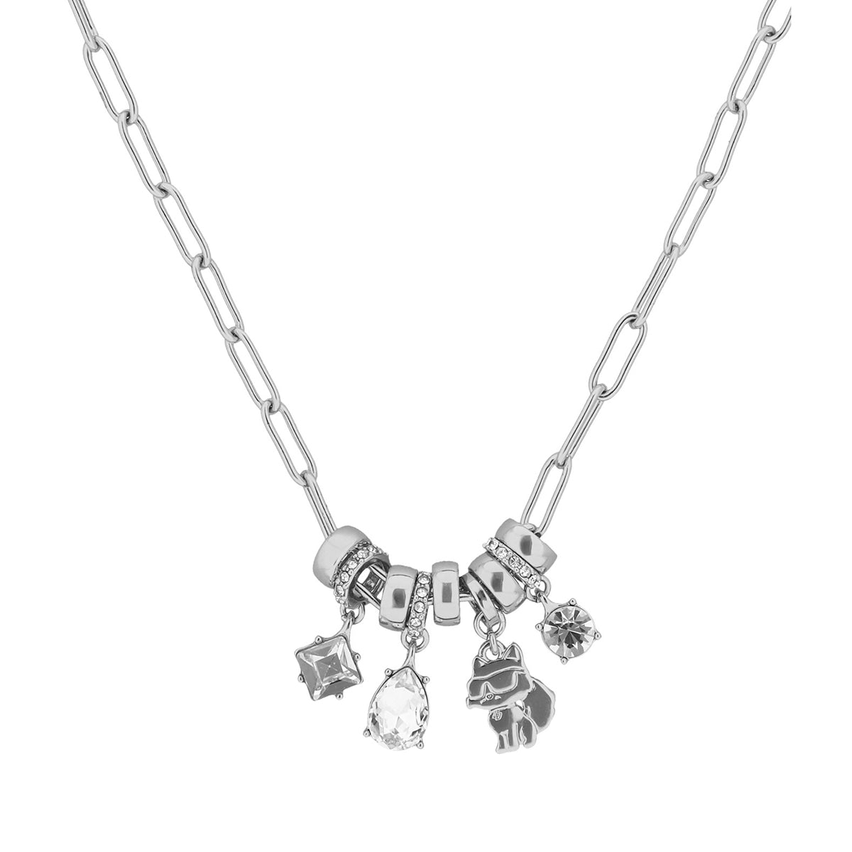 COLLAR KARL LAGERFELD CAMILLE PLATEADO
