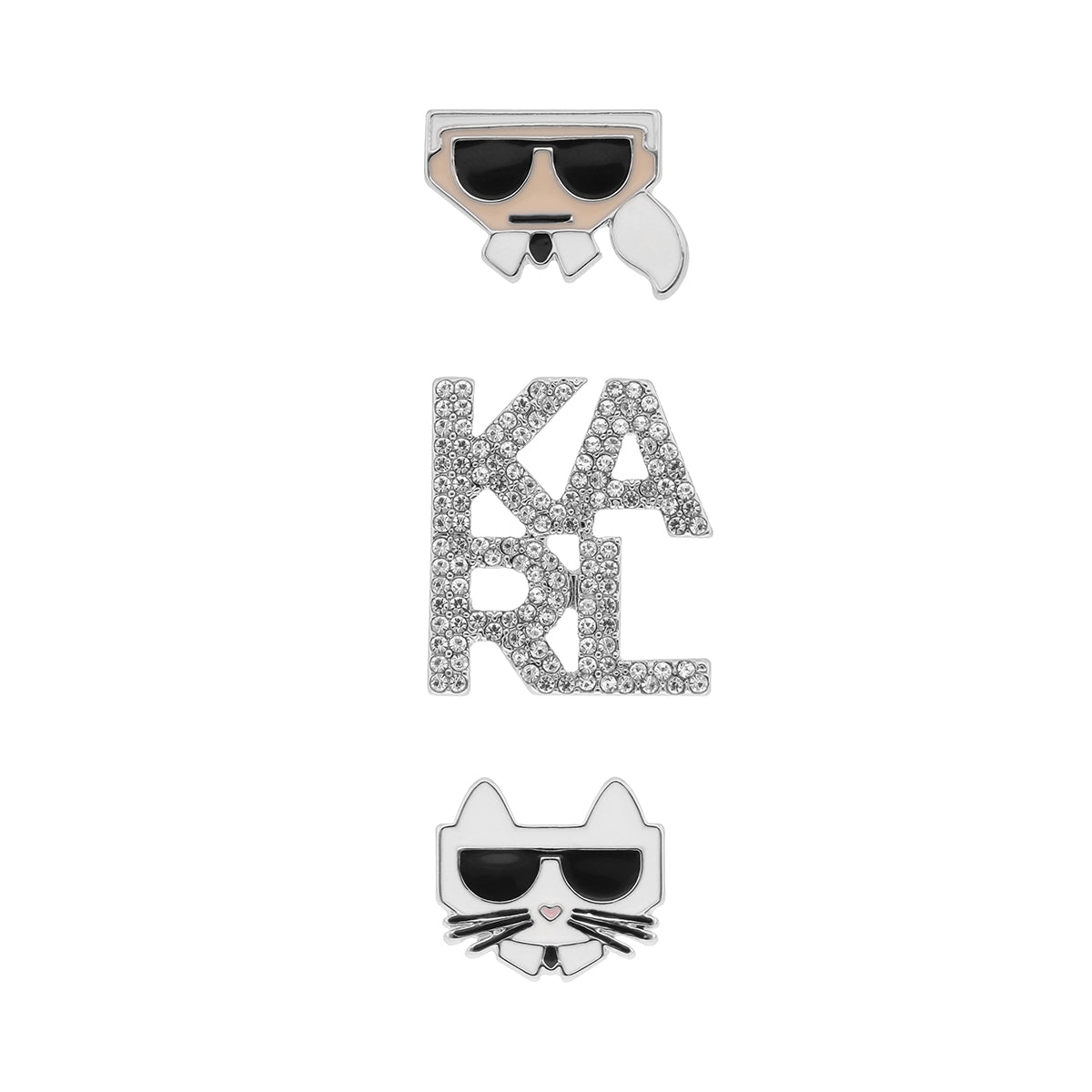 SET KARL LAGERFELD BASICS PLATEADO