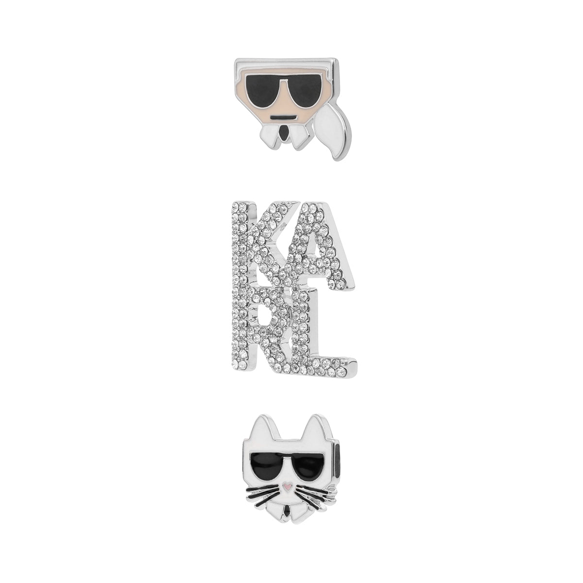 SET KARL LAGERFELD BASICS PLATEADO