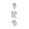 BROCHES KARL LAGERFELD CAMILLE PLATEADO