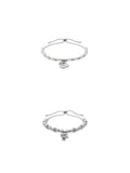 SET PULSERA KARL LAGERFELD COLOR PLATEADO FORMA SENCILLO 09S00025