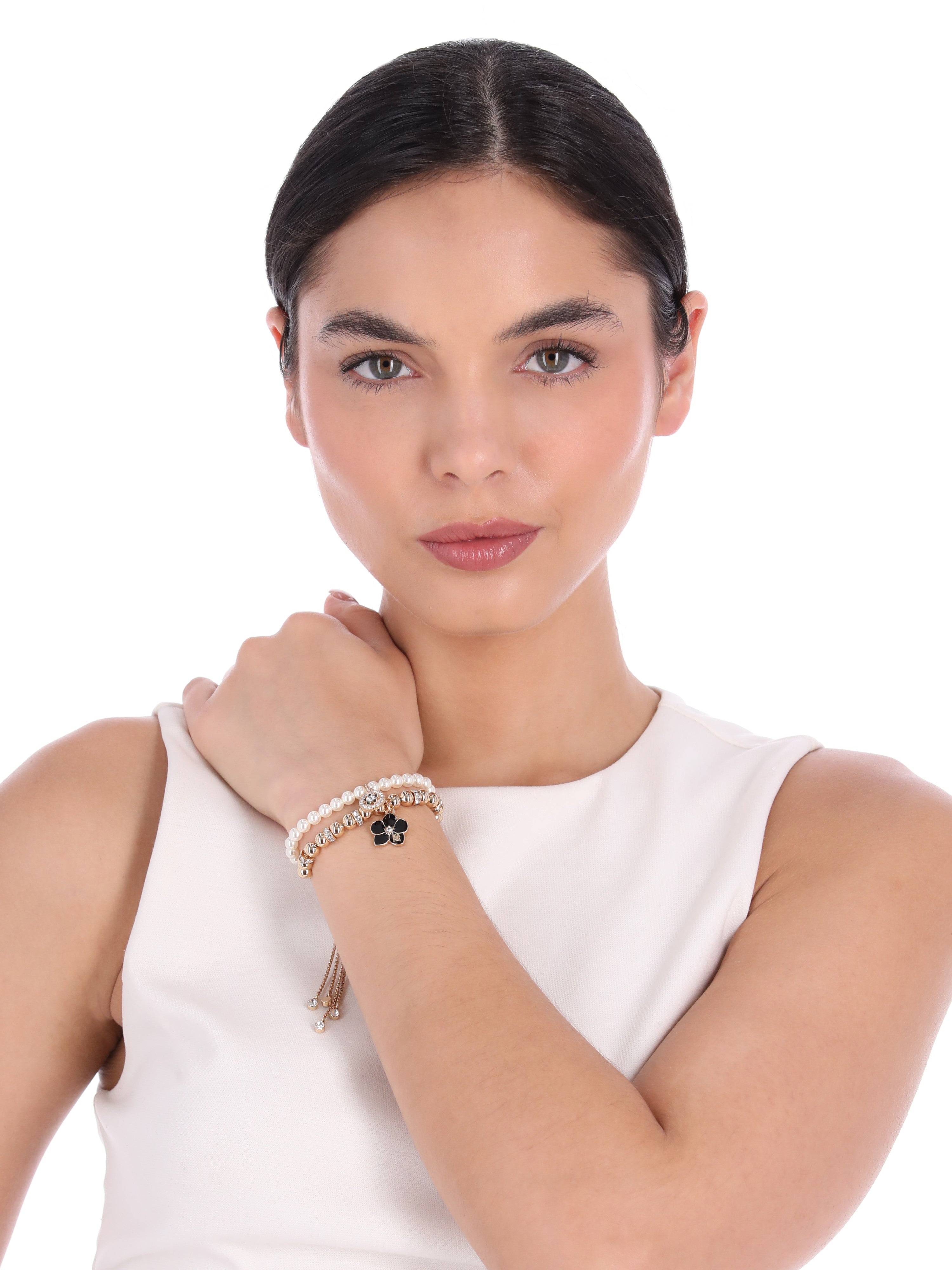 SET PULSERA KARL LAGERFELD COLOR DORADO FORMA SENCILLO 09S00026