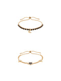 SET PULSERA KARL LAGERFELD COLOR DORADO FORMA SENCILLO 09S00027