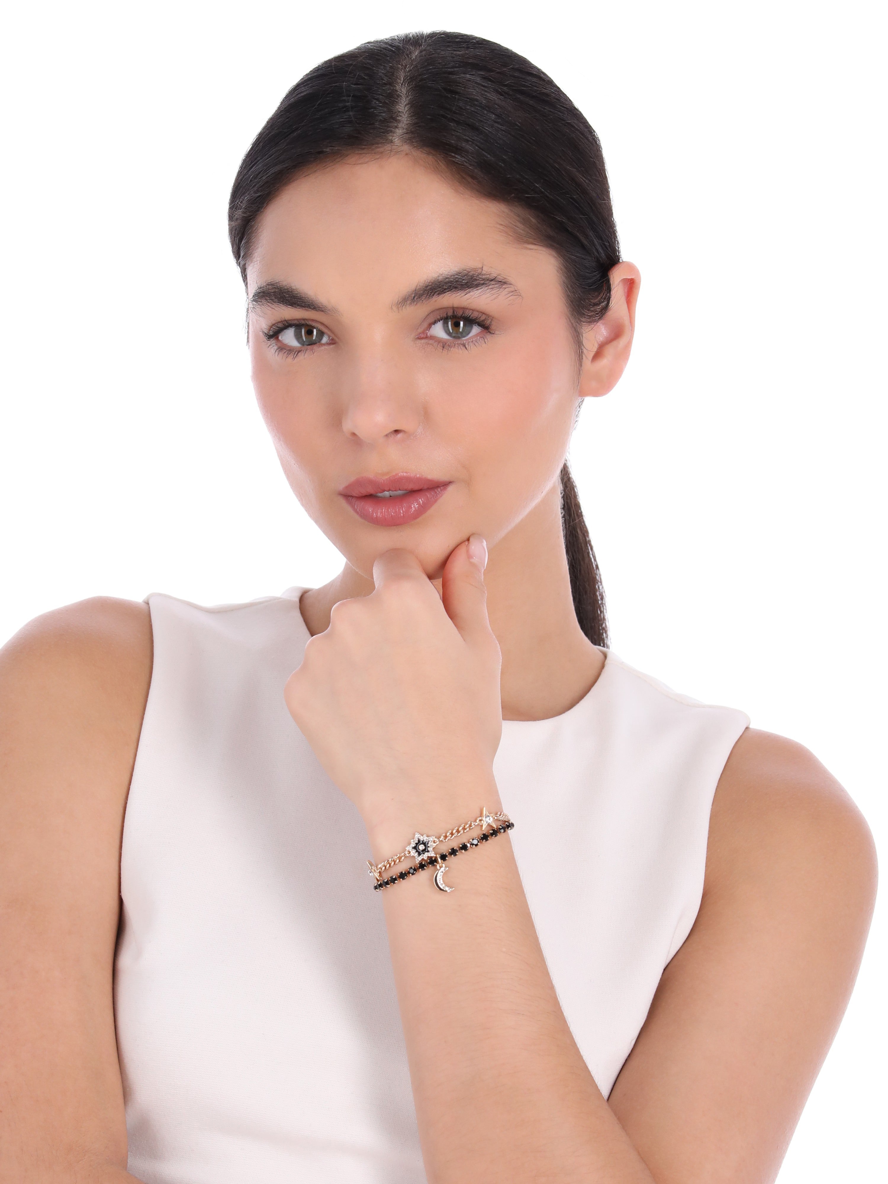 SET PULSERA KARL LAGERFELD COLOR DORADO FORMA SENCILLO 09S00027