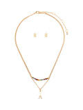 BOX SET COLLAR KARL LAGERFELD COLOR DORADO FORMA SENCILLO 09S00028
