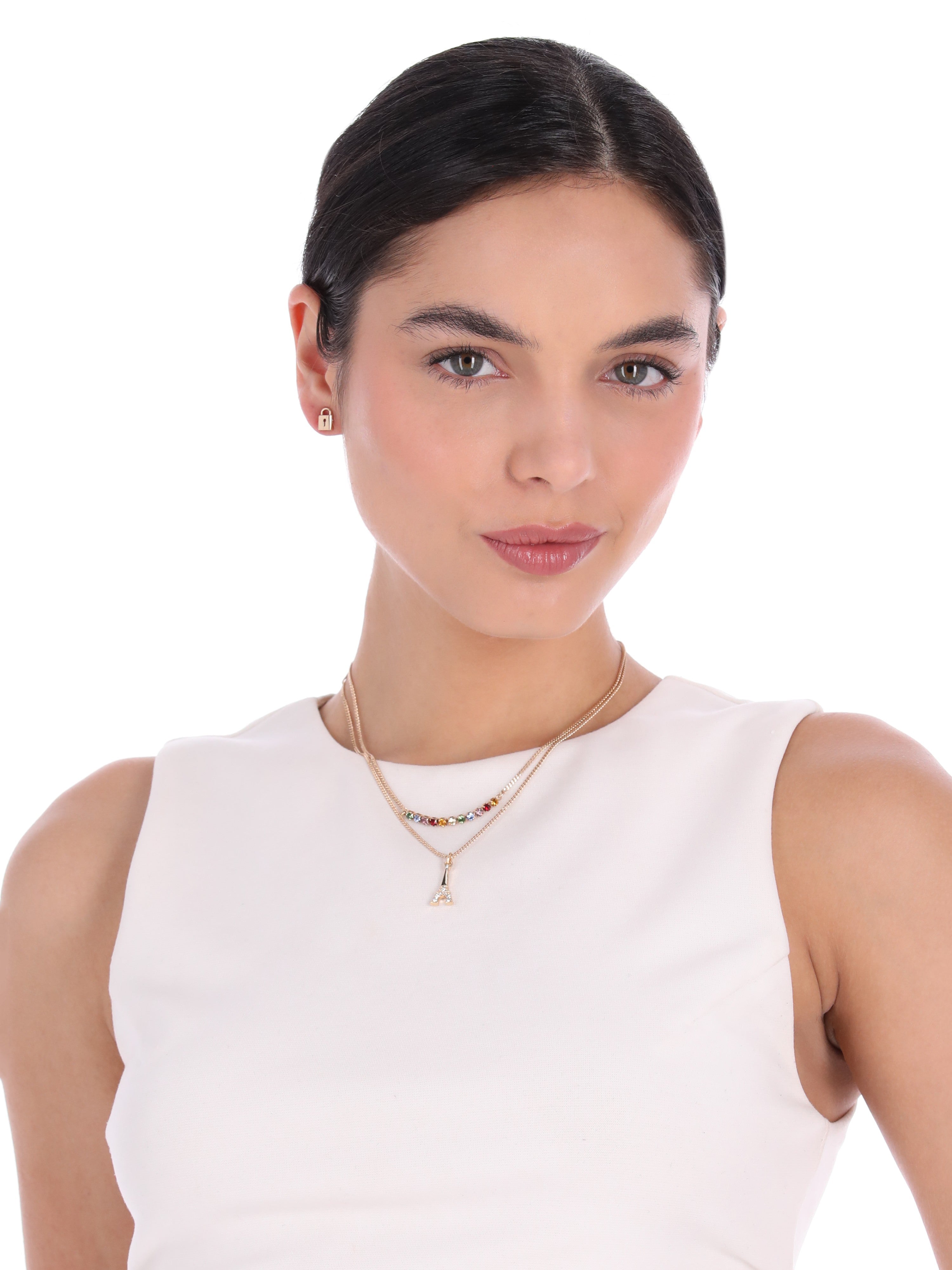 BOX SET COLLAR KARL LAGERFELD COLOR DORADO FORMA SENCILLO 09S00028