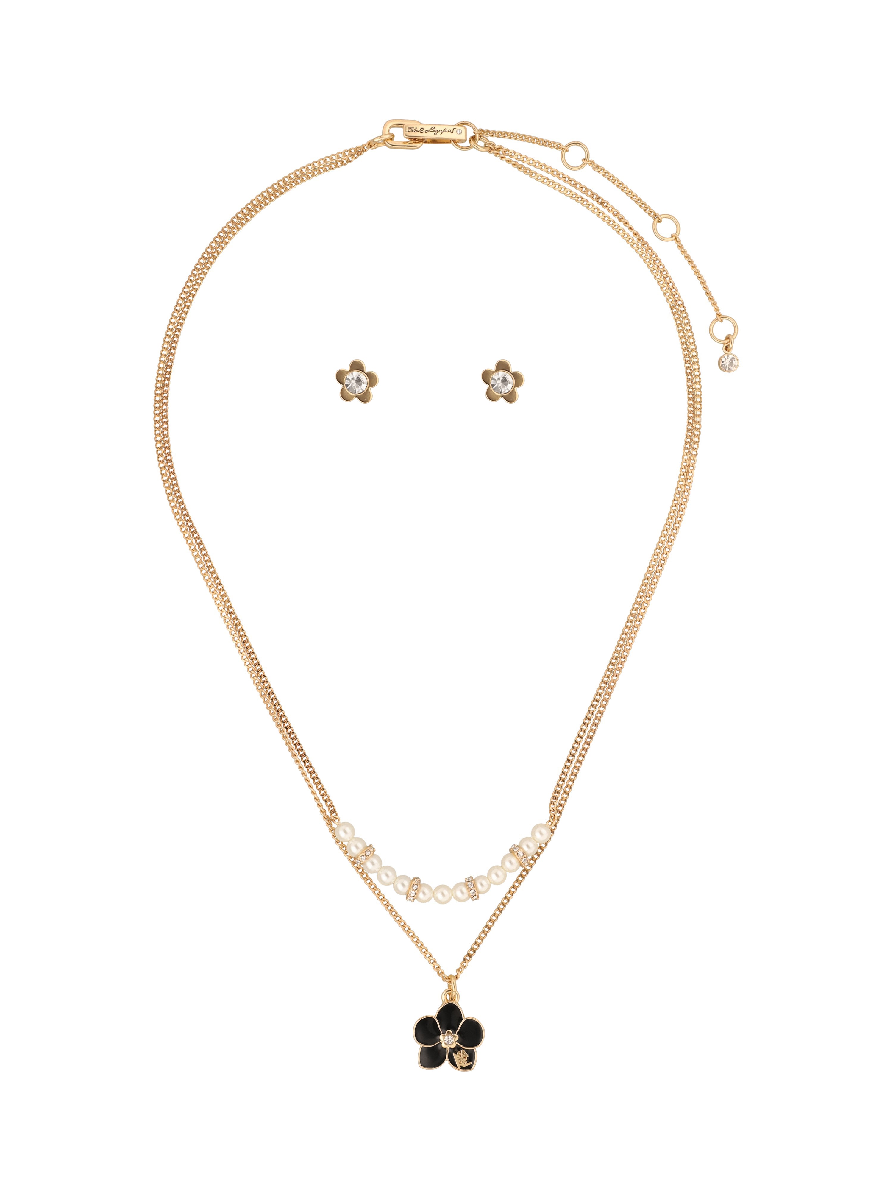 BOX SET COLLAR KARL LAGERFELD COLOR DORADO FORMA SENCILLO 09S00029