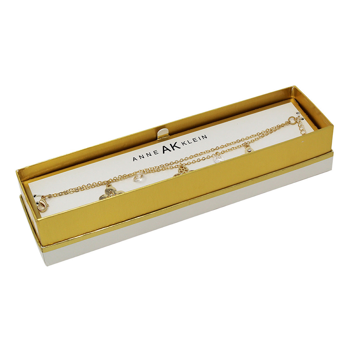PULSERA ANNE KLEIN F22, AK BOX, F22 DORADO