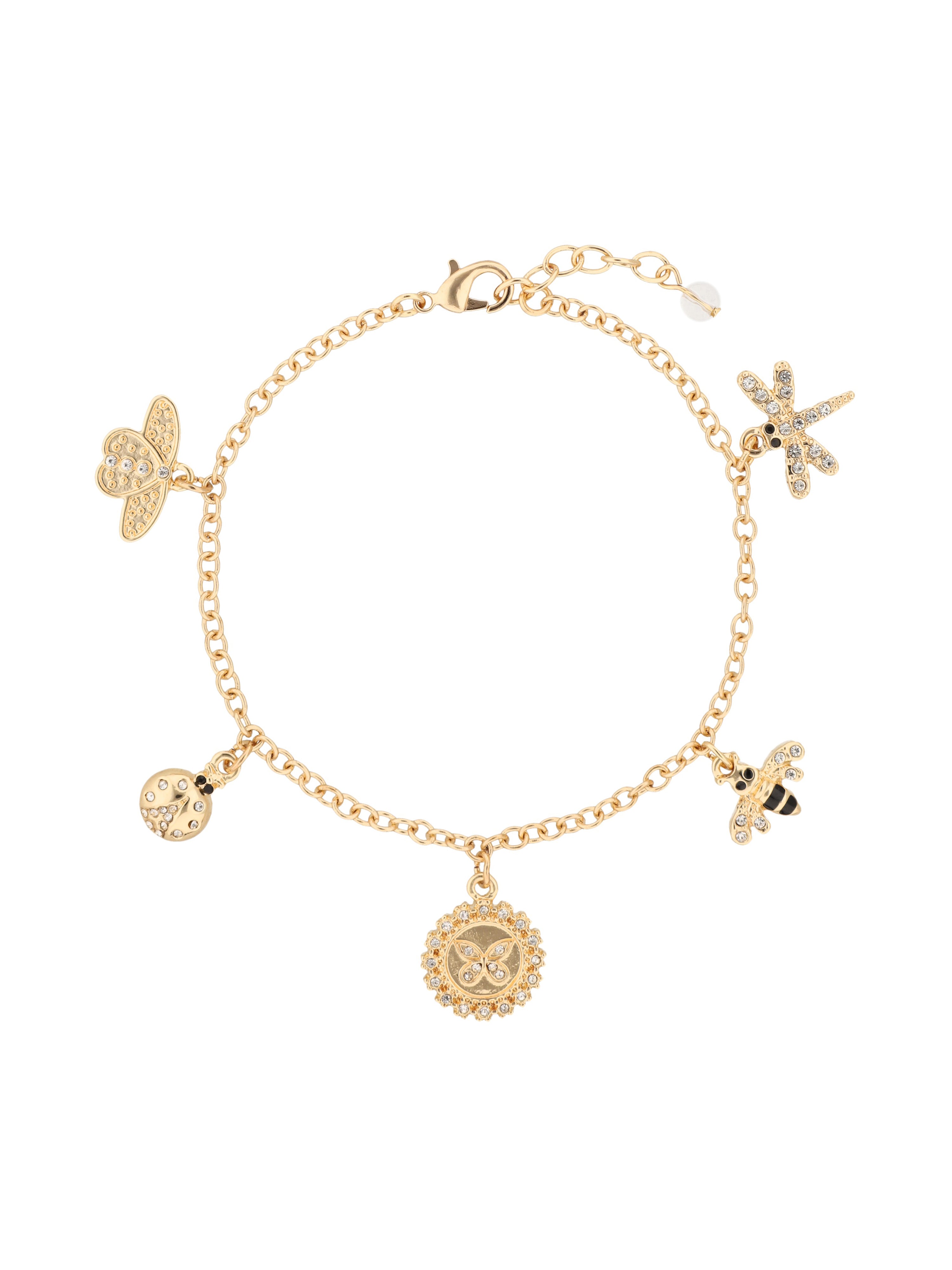 BOX SET PULSERA ANNE KLEIN COLOR DORADO FORMA ASIMETRICO 10B00591