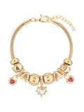 BOX SET PULSERA ANNE KLEIN COLOR DORADO FORMA CORAZÃ“N 10B00652