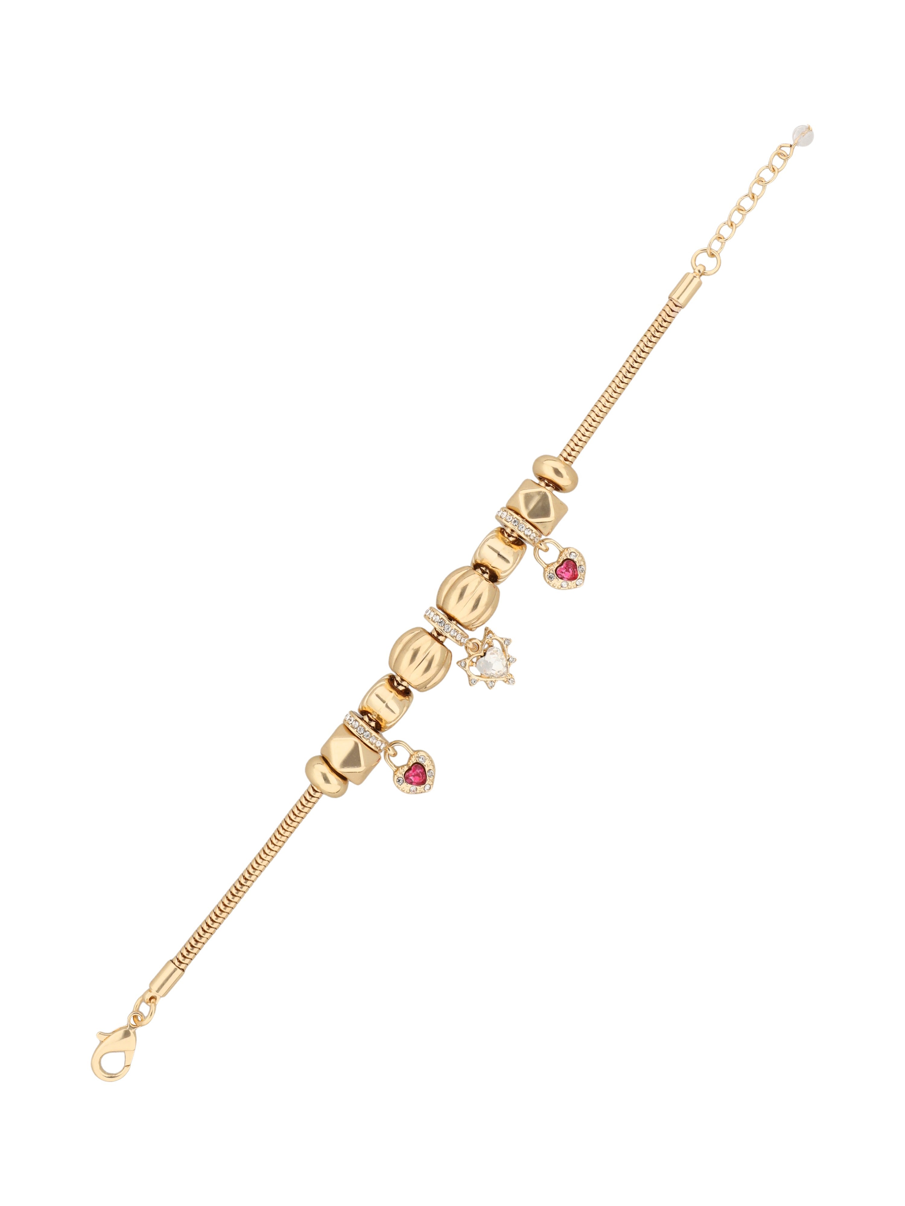 BOX SET PULSERA ANNE KLEIN COLOR DORADO FORMA CORAZÃ“N 10B00652